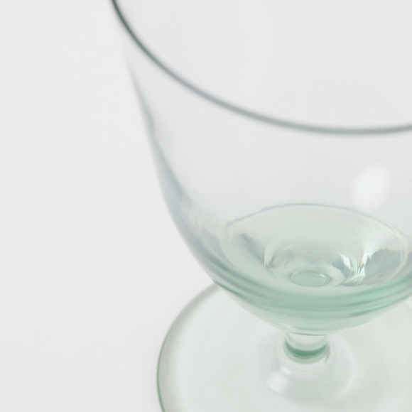 H&M Home Stemmed Glass (Light Green) - Picture 2 of 4